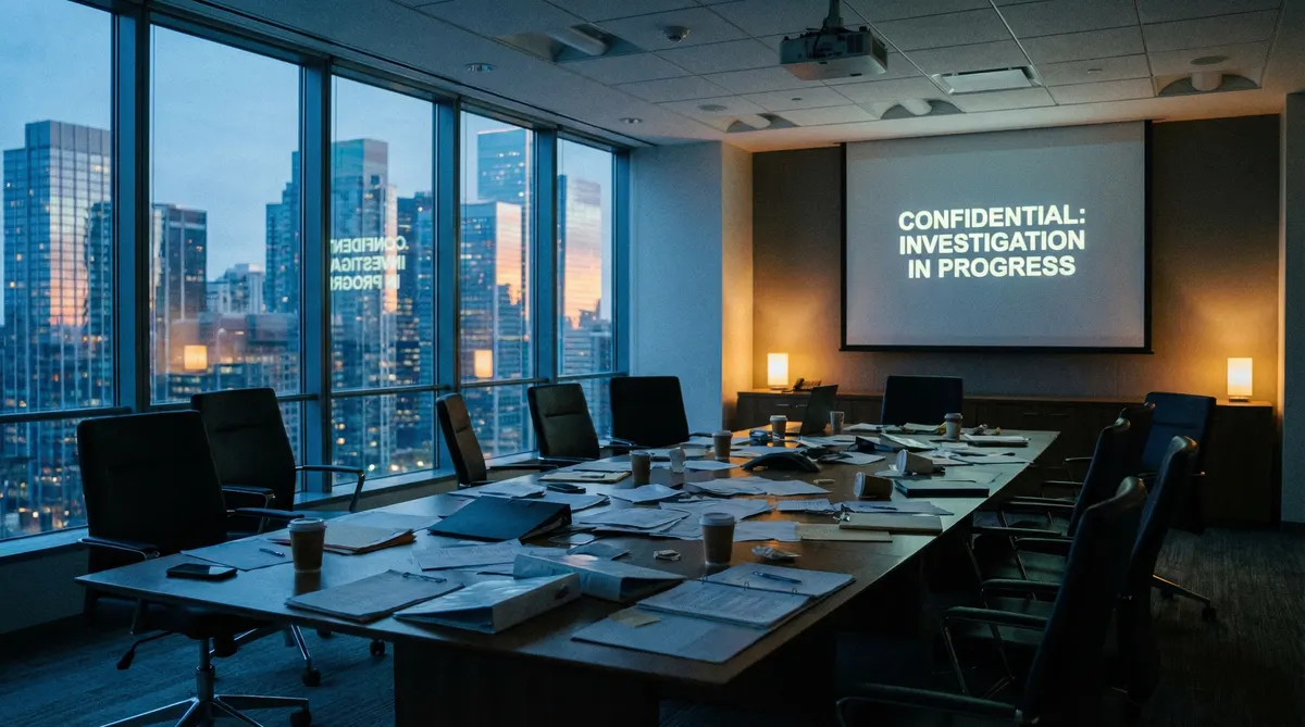 黑料社 - 企业调查会议室场景